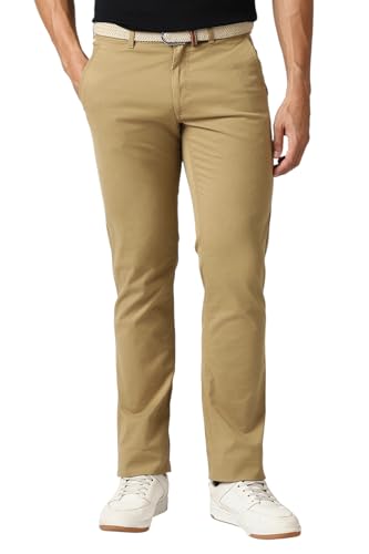 Image of Van Heusen Men's Mid Rise Premium Cotton Slim Fit Casual Trouser Chinos