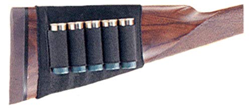 Uncle Mike's Buttstock Shell Holder Buttstock Shell Holder Kodra Black Shotgun Open Style, Card 88491