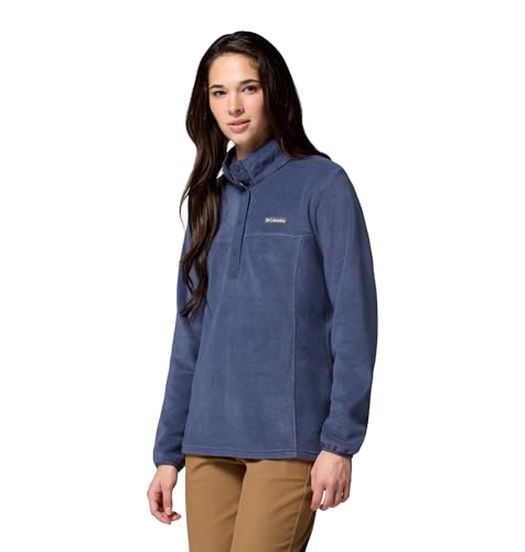 Image of Columbia Womens Benton Springs Half Snap II Pull Over Fleece Jacket, Dark Stone /Canoe /Vintage Blue, 3X