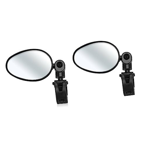 Parliky 1Pair Adjustable Rotating Handlebar Rearview Mirrors for Motorcycles and Bicycles Lightweight Easy Installation Enhanced Visibility for Cycling Enthusiasts