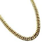 TOGEVAL Cadenas de Joyería para Hombre 2 Piezas 60 Cm, Collares de Oro de Imitación Estilo Hip-hop, Decoraciones Cuello Resistentes de Metal, Accesorios para Fiestas y Eventos