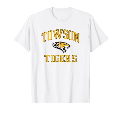 Towson Tigers Logo White Officially Licensed T-Shirt