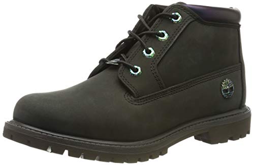 Timberland Nellie Double Waterproof, Zapatillas Chukka para Mujer, Verde (Dark Green Nubuck), 35.5 EU