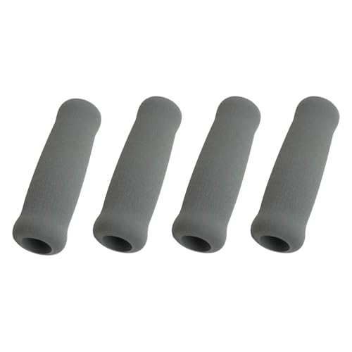 Image of 4X Reusable PP Crutch Handles Grip Non Slip for Elderly Walking Aids 1.9cmx3.3cmx10.5cm Grey