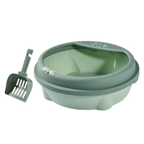 Arenero semi cerrado para gatos Baoblaze grande verde miniatura 1