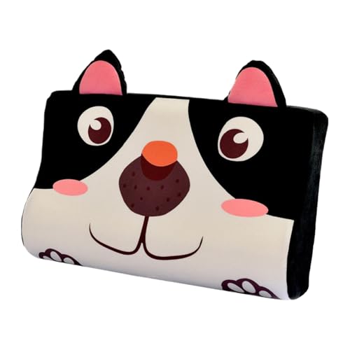 Almohada de terciopelo para niños | Cojín suave de soporte para el cuello de rebote lento | Linda almohada con diseño de animales de dibujos animados | Cómoda almohada de esponja para niños | Almohada
