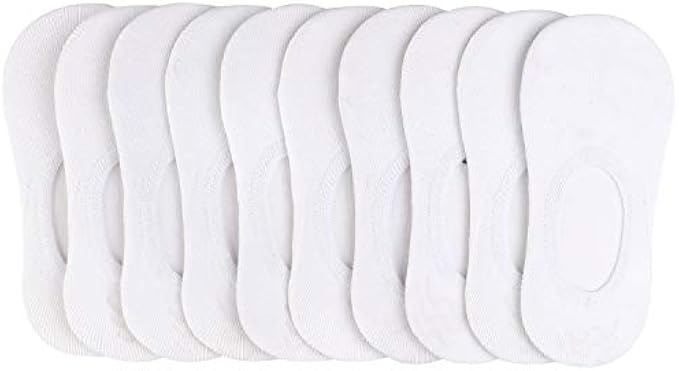 BOOPH 10 Pairs No Show Socks for Girl Boy Anti-slip Low Cut Kid Socks 3-12 Years