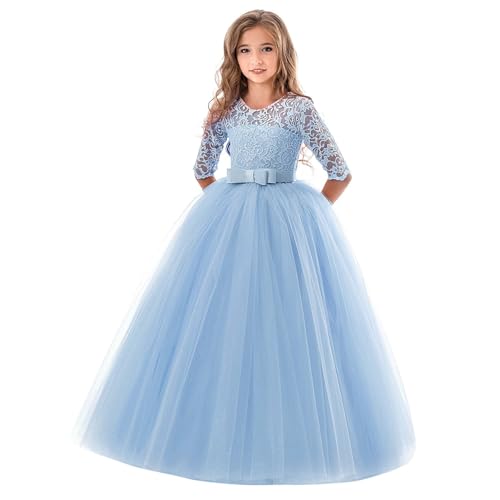 Mädchen Tüll Tutu Kleid Kurzarm Atmungsaktiv Mesh Prinzessin...