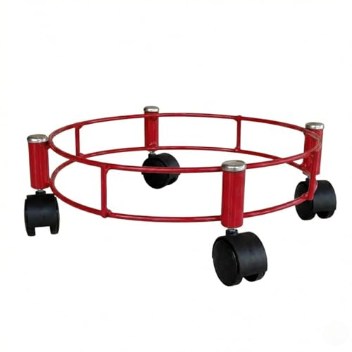 Image of Rincy Stainless Steel Wheel LPG Gas Cylinder Trolley with 4 Wheels (1 Pc) - WSG Gas Cylinder Trolley (Multicolor, Pack of 1)