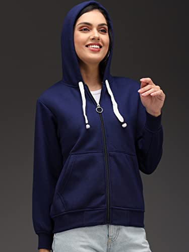 Image of eKools� Women's Fleece Winters Hoodie Sweatshirt Zipper with Pockets (Flee1 Series)