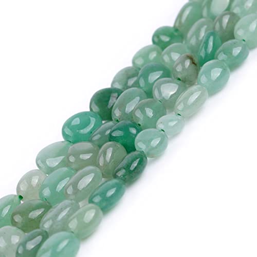 Sweet & Happy Girl's Store 5X7mm Freeform Potato Shape Gemstone Green Aventurine Jade Beads Strand 15 Inch Jewellery Making Beads - Image 3