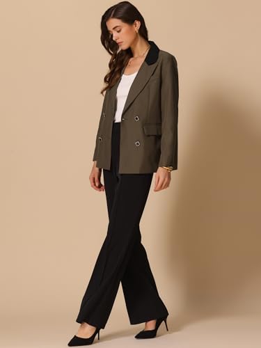Allegra K Women's Blazers Business Casual Open Front Work Office Blazer Suit Solid Jacket with Pockets3