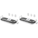 【Esthétique et pratique】: La porte savon douche dispose d'un siège de pistolet de douche, qui peut être utilisé pour placer la douche et le pistolet, en utilisant pleinement l'espace de la salle de bain.