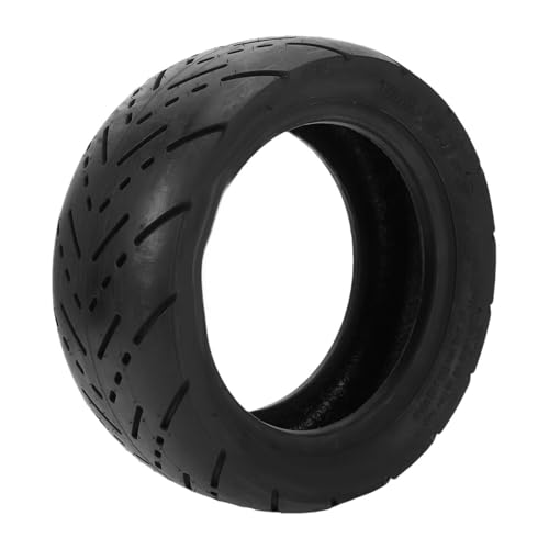 Yctze 10 Inch 90/55-6 Tubeless Tire for Electric Scooter Replacement with 4 Layers Textured Tread All Season Front or Rear Wheel Vacuum Tire (City Tire)
