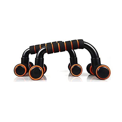 AMZ-BOX Liegestützgriffe Push Up Bars Stand (Schwarz-Orange) Cover