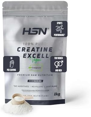 HSN Creatina 100% CREAPURE en Polvo Sin Sabor 1Kg | 100% Monohidr...