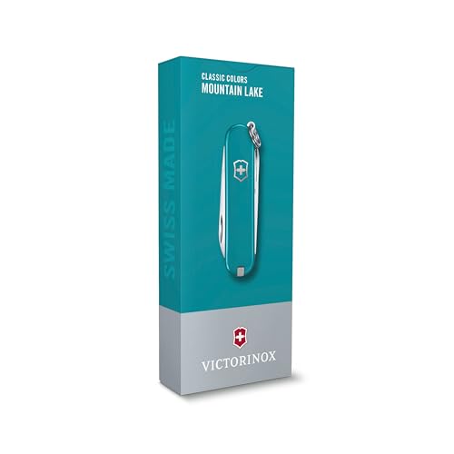 Image of Victorinox Swiss Army Knife - FRESH. STYLISH. COLORFUL SWISS CLASSICS - 7 Function, Multitool with a Pair of Scissors - Mountain Lake, 58 mm