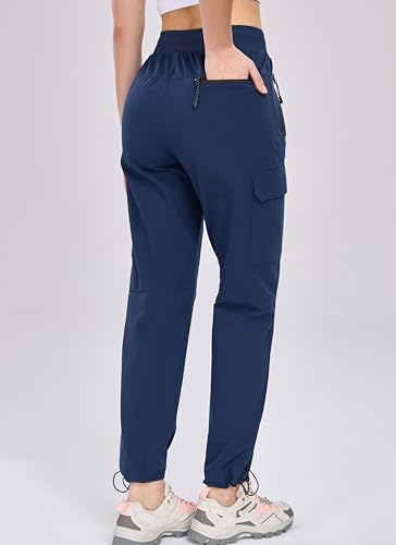 Oalka Women's Hiking Pants Water Resistant Quick Dry Cargo Pockets Pants2