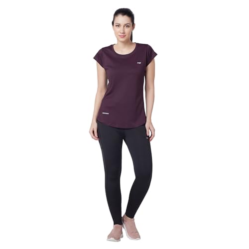 Image of berge' Ladies Polyester Dry Fit Western Shirts & Tshirts for Women, Quick Drying & Breathable Fabric, Gym Wear Tees & Workout Tops|Half Sleeve T-Shirt|Running Tshirts for Women