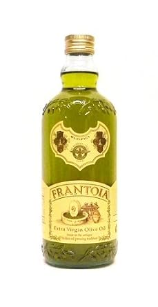 Frantoia Extra Virgin Olive Oil, 33.8 fl oz (1 Liter) Award-Winning Sicilian EVOO Made from Biancolilla, Nocellara del Belice & Cerasuola Olives Cold-Pressed within 24 Hours for Fresh, Fruity Flavor [Pack of 2]