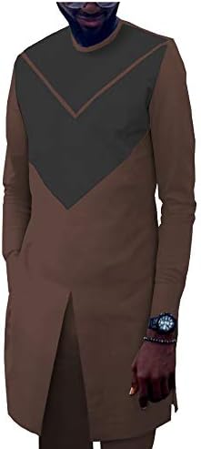 African Clothing for Men Dashiki Long Coats and Ankara Pants 2 Piece Set Tracksuit Mens Casual Plus Size Tribal Attire