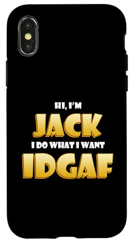 Jack Costume IDGAF Funny Meme Halloween Costume For Jacks �X�}�z�P�[�X iPhone X/XS �p