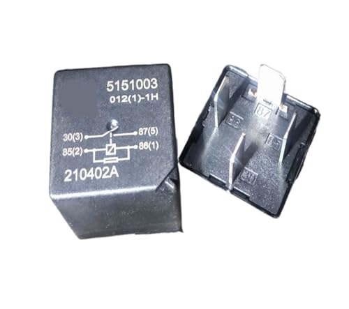 Relé de 4 pines 5151003 012(1)-1H con base para proyectos camper y modificaciones 12V