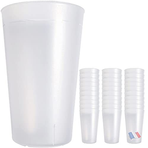 1000 Bicchieri Di Plastica Bianchi Da 200 Ml - Super Resistenti, Riciclabili | Per Feste, Ufficio, Casa