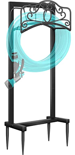 Shomextol Garden Hose Holder -Upgraded Hose Holder Holds,Freestanding Heavy Duty Hose Hanger,Sturdy...