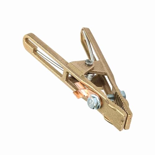 Brass A Shape Ground Welding Earth Clamp, Welder Earth Ground Cable Copper Grip Clip Clamp for Welding Machine (260A)
