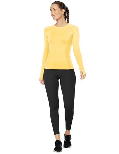 Image of MathCat Workout Shirts for Women Long Sleeve, Workout Tops for Women, Quick Dry Gym Athletic Tops,Seamless Yoga Shirts XS-XL