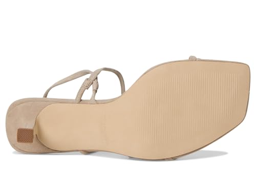 Steve Madden Women's Locke Heeled Sandal, Taupe Raffia, 9.5
