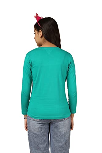 Image of KYDA KIDS 100% Cotton Girls Full Sleeve Printed T-Shirt,Regular fit Round Neck Tops (Pack of 3)