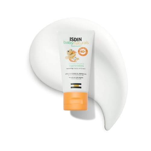 ISDIN Baby Naturals Pomada del Pañal Regeneradora, Protege y Regenera la Piel Sensibilizada, con 40% Zinc, 50 ml