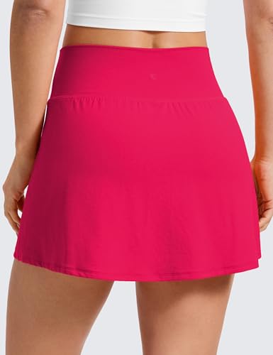 Image of CRZ YOGA Butterluxe High Waisted Tennis Skirts | Built-in Shorts with Pockets, Extremely Soft, Casual, A Line, Stretchy, Mini, Skort for Women