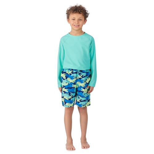 Image of Saint Eve Kids 2 Piece Swim Suit Short & Trunks Set with UPF 50+ Protection - Rash Guard Swimsuit Top & Shorts Sets for Boys