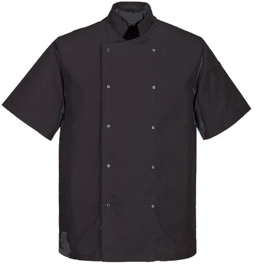 Coloured Chefs Jacket, Clothing/Aprons, Press Stud Buttons,Half Sleeve