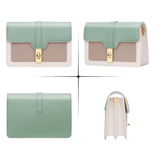 KKXIU Crossbody Bags for Women Trendy Vegan Leather Shoulder Purse with Adjustable Strap4