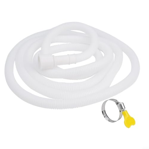 Rallonge de tuyau de vidange blanche robuste, adaptée à divers accessoires de robinet (300 cm)