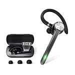 Bluetooth-Headset-Wireless-Bluetooth-Earpiece-with-500mAh-Charging-Case-72-Hours-Talking-Time-Built-in-Microphone-for-iOS-Android-Cell-Phone-Hand-Free-Headphones-for-TruckerElectroplated-black