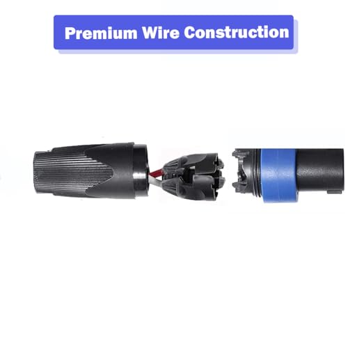 2 pack 50ft pro speakon to speakon cable pair 12awg patch cords professional speakon audio cable cord with nl4fc connectors