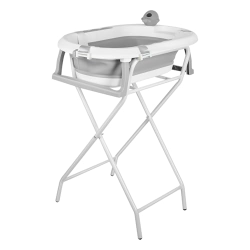 Baignoire pliable avec support antidérapant- Sécurisée et Confortable Bassine Pliable Bebe pour nouveau-nés et tout-petits,(Style 5) 81,5 x 48 x 21 cm -...
