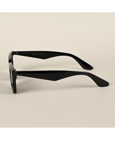 Image of Retro Vintage Rectangilar Thick Abstract UV-Protected Sunglasses For Men And Women