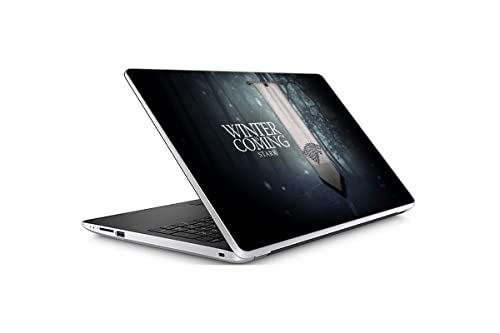 Image of GADGETS WRAP Universal 15inch x 10inch Printed Vinyl Top Only Skin Sticker Decal for 15.6inch Screen Size Laptops - Game of Throne Winter is Coming