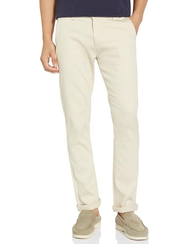 Peter England Men's Slim Fit Stretchable Casual Trousers | Office...