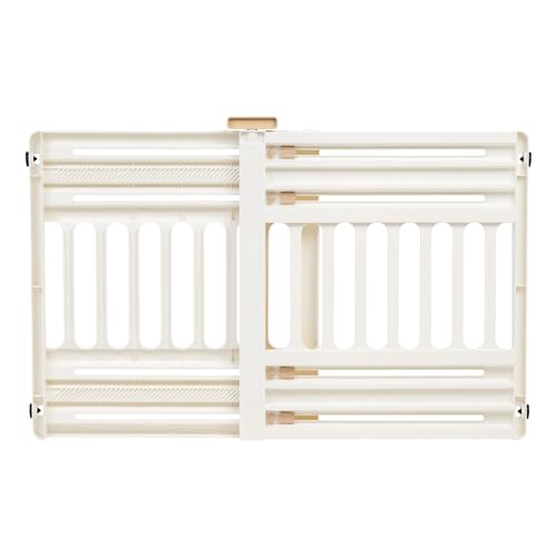 IRIS USA 24'-39' Dog Gate, Adjustable Indoor Pet Barrier, Pet Gate for Puppy, Small Dog, Cat, Easy Twist-to-Lock for Doorways & Stairs, Portable,...