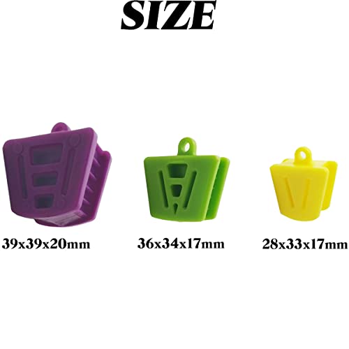 Gxxmei DBB-12 12Pcs Dental Oral Silicone Mouth Prop Bite Blocks Latex Free Cheek Retractor thumb #1