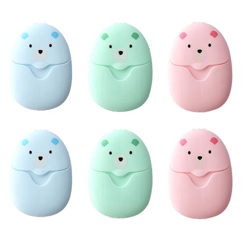 Galenecx 300 Pezzi Sapone in Fogli, Fogli di Sapone Portatili, Viaggio di Carta con Custodia in Plastica, Strumenti di Viaggio Utili, per Viaggi, attività All'aperto e Campeggio