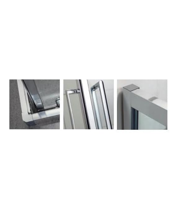 Hydra Box Doccia angolare Porta Scorrevole 80x80 cm Trasparente Altezza 190 cm Serie f