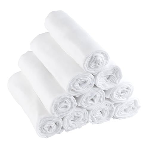 Bornino Basics 10er-Pack Mullwindeln 80x80 cm - aus Reiner Baumwolle -...